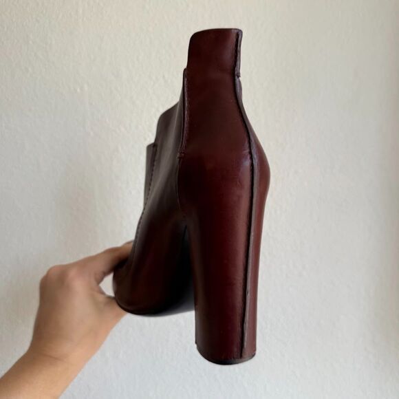 Alexander Wang Kim Oxblood Leather High Heel Ankle Booties with Pointed Toe EU36 - Picture 6 of 16